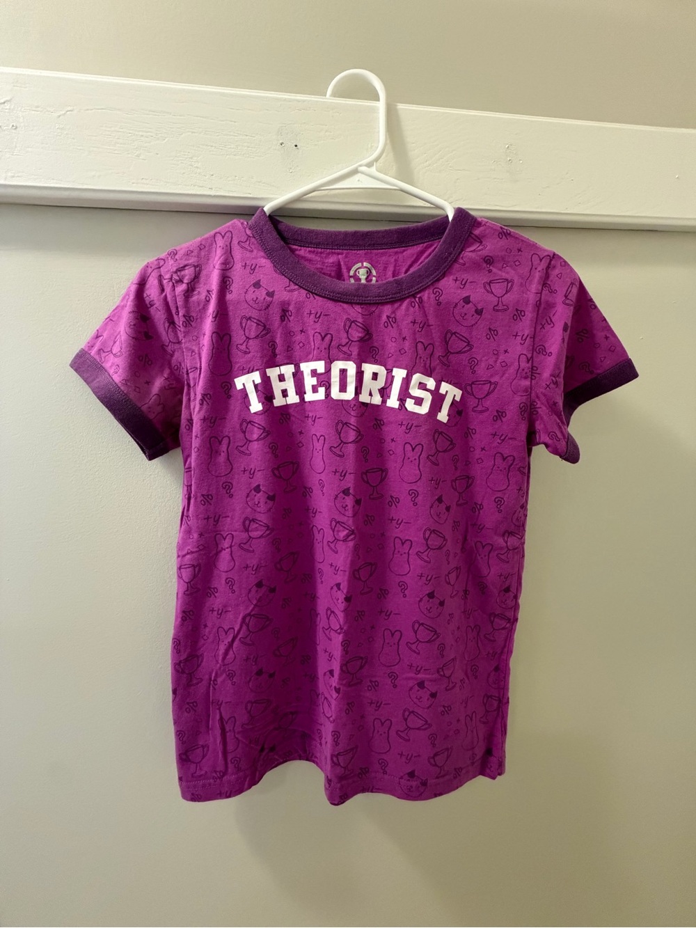 Game Theory Purple Graphic Ringer Tee